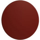 Red Round Side Table with Bottom Shelf B062P181366