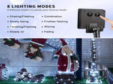 8-piece set of white solar fairy light string, 330 LED outdoor solar Christmas lights, 8 modes of 38108908