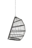 ZUN Outdoor Garden Rattan Egg Swing Chair Hanging Chair Wood W874107307