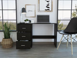 Ventura 3-Drawer Writing Desk Black Wengue B06280029