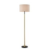 ZUN Floor Lamp Living Room with Beige Lampshade, Standing Lamp Tall Industrial Floor Lamp Reading W1592P188560