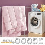 Pink comforter insert, soft and comfortable against the skin, suitable for all seasons, machine 73995774