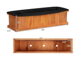 Detachable Bottom Garden Bed, Protective Coating Pine Planter for Herbs, Flowers & Vegetables 28" x 13062326