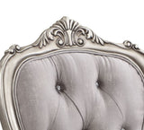 Beige and Antique Platinum Tufted Side Chair B062P209226