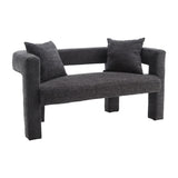 COOLMORE Modern Chenille Loveseat Sofa , Comfy Upholstered 2-Seater Sofa, Small Loveseat Accent W395P224847