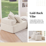Corner Frame for Oversized Modular U Shaped Sectional Sofa,Luxury Boucle Floor Couch,Convertible N723P234208A