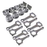 Pistons Connecting Rods Kit For 03-08 Chrysler 300 Dodge Charger Jeep Ram 5.7L 5086002AA 5086002AB 90763058