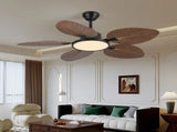 52inch Tropical Palm Leaf Ceiling Fan with Lights & Remote Control W2878P333281