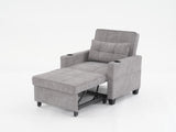 Futon Chair Bed Convertible Chair 3-in-1 Pull Out Sleeper Chair Beds with USB Ports,Wear-resistant 71472991