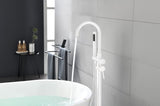 Floor Mount Bathtub Faucet Freestanding Tub Filler Standing High Flow Shower Faucets Shower Mixer W127257914