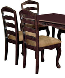 Transitional Contemporary Dark Walnut Finish Set of 2pc Dining Chairs Solid wood Kitchen Dining Room B011P143323