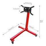 ZUN Engine Stand 750LBS Capacity, 360 Degree Rotating Engine Run Stand with 3-Casters, Heavy Duty W2913P208045