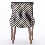 ZUN A&A Furniture, Ultra Side Dining Chair, Thickened fabric chairs with neutrally toned solid wood W1143P154100
