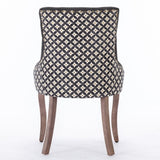 ZUN A&A Furniture, Ultra Side Dining Chair, Thickened fabric chairs with neutrally toned solid wood W1143P154100