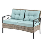 ZUN Patio Furniture, Outdoor Furniture, Seasonal PE Wicker Furniture, Four Set Wicker Furniture With 15085847