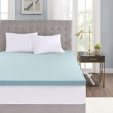 Hypoallergenic 3" Cooling Gel Memory Foam Mattress Topper with Removable Cooling Cover B03595138