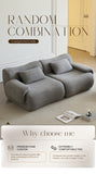Sofa in a Box, Memory Foam 2-Seater Couch, Modern Compression Sofa with Deep Seat, No Assembly W3622P346253
