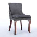 Modern Dining Set of 2,Double-layer Cushioned Chenille fabric Upholstered Accent Side Leisure W1143P207920