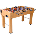 ZUN 54-Inch Hurricane Foosball Table for Family Game Rooms with Light Cherry Finish, Analog Scoring and W465P164161