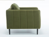 Accent Chair for Living Room, Velvet Comfy Single Sofa Chair Mid-Century Modern Armchair with 1 32033954
