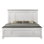 ZUN Clelane Wood Bedroom Set with Shiplap Panel King Bed, Dresser, Mirror, and two Nightstands T2574P202586