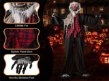 8.2ft Animatronic Werewolf Halloween Decor Realistic Fur, Scary Howls, Red Flashing LEDs, 18608033