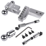 2" Receiver 12500 LBS Adjustable Trailer Hitch 4" Drop/Rise Tow Hitch Aluminum Drop Hitch 1-7/8", 95993286