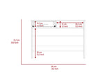 Home Office Set, Two Parts Set, One Drawer, Desktop, Keyboard Tray, Stand, Five Shelves, Black B097133193