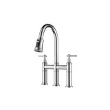 Pull Down Double Handle Kitchen Faucet 68070494