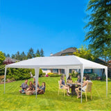 ZUN 3*6m Non-Cloth PE Cloth Plastic Sprayed Iron Pipe Outdoor Party Tent White 08645783