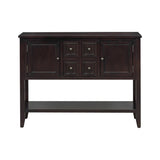 Cambridge Series Ample Storage Vintage Console Table with Four Small Drawers and Bottom Shelf for 41041948