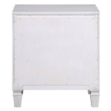 ZUN Rustic Grey and Weathered White 2-drawer Nightstand B062P181343