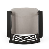 Outdoor Dining Chairs, Light Beige Antique Matte Black 68182.00BLK