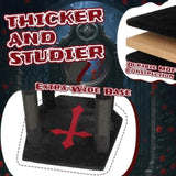 Gothic Cat Tree - 49in Black Cat Tower with Throne Goth Bed, Coffin-shaped Perch, Durable Sisal 99182828