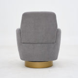 360 degree rotation armchair cotton linen skin friendly fabric ergonomic design living room chair W2113P235637