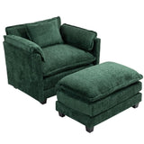 55.32*39.76" Oversized Sofa Indoor,Portable ottoman,Boucle Single Sofa Bed with Wider seat,Double W2715P269753