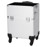 3 in 1 Aluminum Cosmetic Makeup Case Tattoo Box Silver 08392373