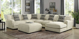 Living Room Lounge Beige Chenille Fabric Comfort Cozy Plush Seat foam Wooden Legs 1pc B01179793