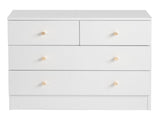 Modern Simple 4-Drawer Dresser Nightstand White 15130113