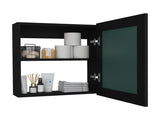Luma Medicine Cabinet with Mirror Door 20.5" High Cabinet Organizer with Two interior Shelves for B200P235864