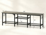 Industrial 3-Tier TV Stand for 65 Inch TV, Heavy Duty Metal Frame Entertainment Center with Anti-Tip 47939167