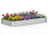 Galvanized Steel Raised Garden Bed 631 Ft Outdoor Planter Box for Vegetables Flowers Herbs 94947348