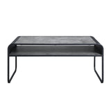 Raziela Concrete Gray & Black Finish Coffee Table B2726P265759