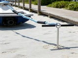 36" Stainless Steel Sand Anchor with Removable Handle, Bungee Line & Carry Bag 09203781