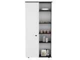 DEPOT E-SHOP Cary 67" H Kitchen Storage Cabinet With One Door, Five Interior Shelves and Five B097P167413