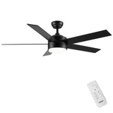 52 inch indoor 5 plywood black ceiling fan with light W1367P146434