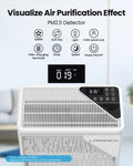 ZUN Air Purifiers for Home Large Room Up to 1736 sqft, HEPA Air Purifier with Meteor Shower Atmosphere 70192413