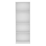 Home Bookcase with 4-Shelf Modern Display Unit for Books and Decor -White -Office B070137827