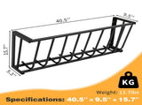 Large Capacity Hay Feeder, Heavy-Duty Steel Goat Hay Rack, 40.8" Long Wall Mounted Horse Hay Holder, 52973906