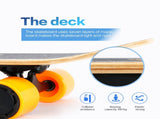 Small Electric Skateboard with Remote Control, 350W, Max 10 MPH, 7 Layers Maple E-Skateboard, load W34856855